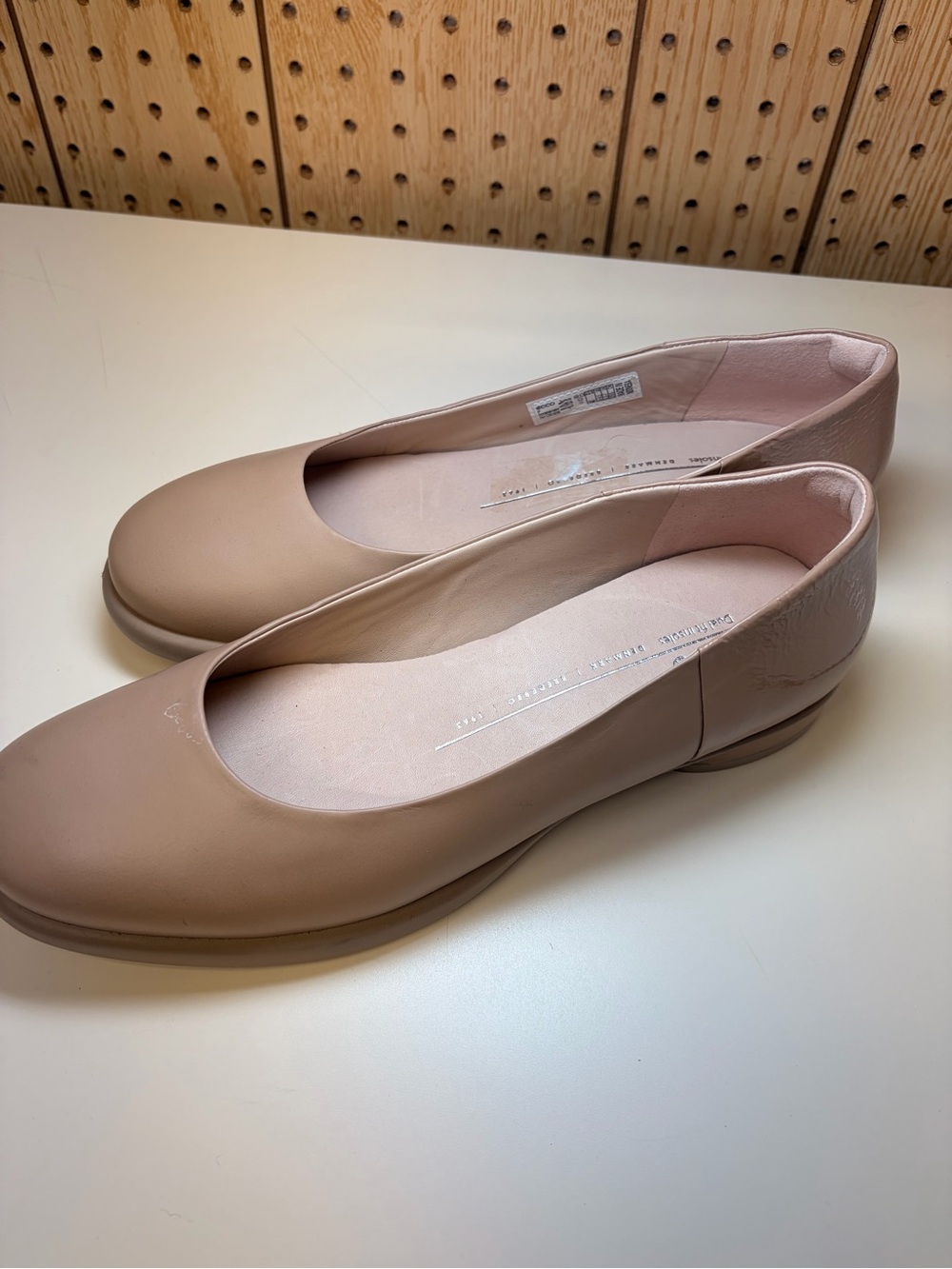 Ecco Sculpted LX Women's Ballet Flats in Blush Nude
